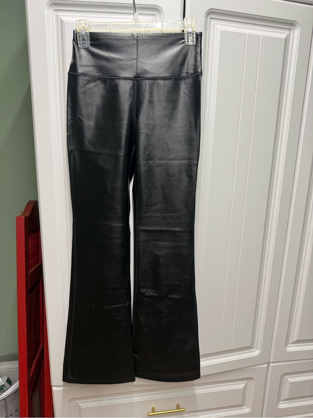 Mono B Black Faux Leather Leggings